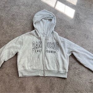 Gray San Diego California Hoodie